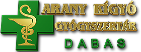 Arany Kígyó Gyógyszertár Dabas weboldala